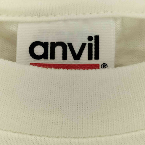 アンビル Anvil USA製 White Riot プリント クルーネックTシャツ メンズ import:S