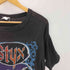 バンドT バンT メンバープリント 裾シングル 袖リブ 短丈 ブラック Tシャツ メンズ