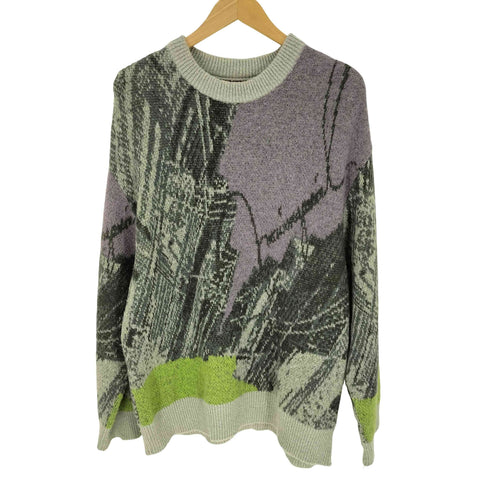 メゾンスペシャル MAISON SPECIAL 23AW Airy Mohair Abstract Prime-Over Crew Neck Knit Pullover エアリーモヘアアブストラクトプライムオーバークルーネックニットプルオーバー レディース JPN:2