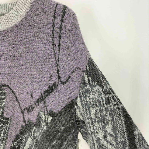 メゾンスペシャル MAISON SPECIAL 23AW Airy Mohair Abstract Prime-Over Crew Neck Knit Pullover エアリーモヘアアブストラクトプライムオーバークルーネックニットプルオーバー レディース JPN:2