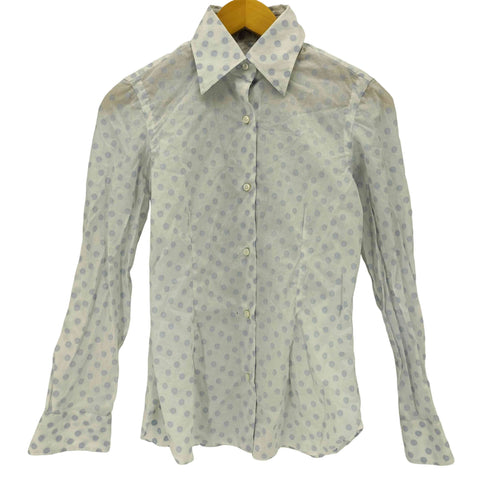 バルバ BARBA NAPOLI ドットデザインシャツ レディース 40
