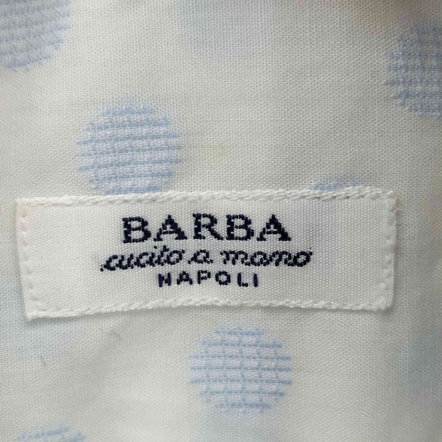 バルバ BARBA NAPOLI ドットデザインシャツ レディース 40