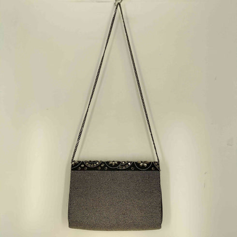 ユナイテッドアローズグリーンレーベルリラクシング UNITED ARROWS green label relaxing ビジュー ストーン装飾ショルダーバッグ レディース