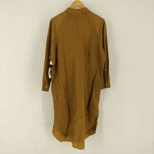 ゼロエイトサーカス 08sircus 18SS シルク混ロングシャツワンピース レディース 0