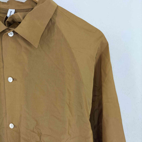 ゼロエイトサーカス 08sircus 18SS シルク混ロングシャツワンピース レディース 0
