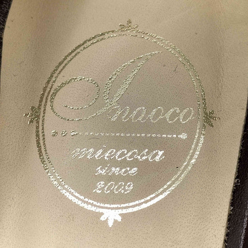 NAOCCO パイソン柄 ヒール パンプス レディース 23 1/2
