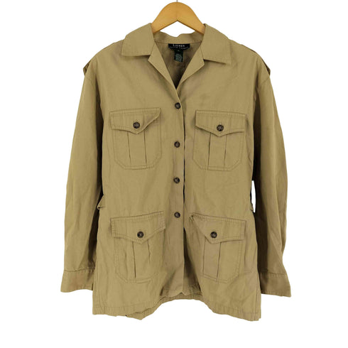 ローレンラルフローレン LAUREN RALPH LAUREN エポレット サイドアジャスター サファリジャケット レディース import:S