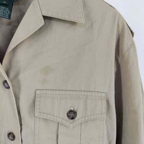 ローレンラルフローレン LAUREN RALPH LAUREN エポレット サイドアジャスター サファリジャケット レディース import:S