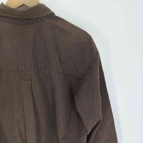 INDIGENOUS DESIGNS 80S USA製 オーガニック リネン コットン レギュラーカラー L/S シャツ メンズ import:M