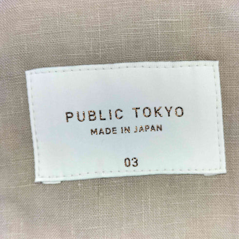 パブリックトウキョウ PUBLIC TOKYO MOIST LINEN リラックスジャケット メンズ 3