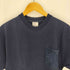 THE THREE ROBBERS USA製 デニム ポケット インディゴ ヘビーウェイト S/S Tシャツ メンズ import:L