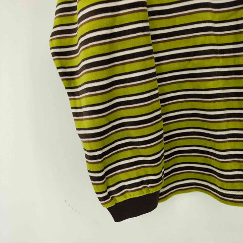 ビームス BEAMS ベロア L/S ボーダーTシャツ メンズ JPN:L