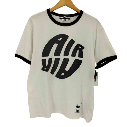 ブラックコムデギャルソン BLACK COMME des GARCONS 20AW AIRフロントロゴ リンガーTシャツ メンズ JPN:XL