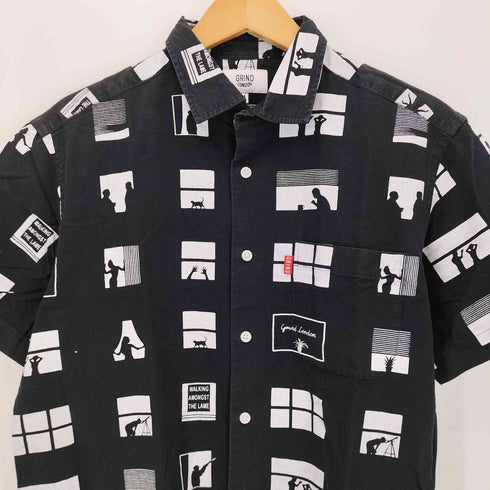 GRIND LONDON グラフィックプリント S/S シャツ メンズ import:M