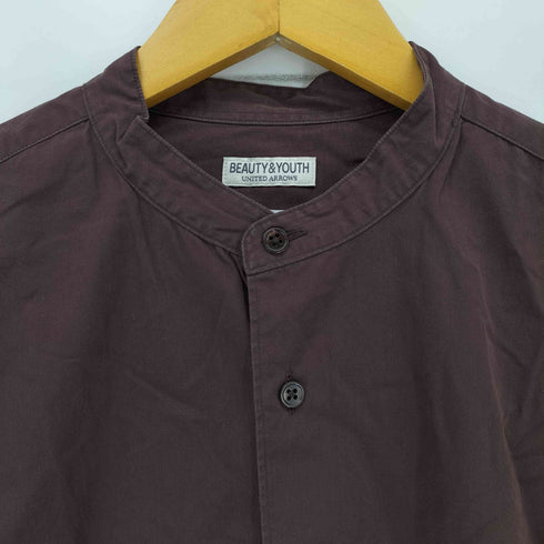 ビューティーアンドユースユナイテッドアローズ BEAUTY & YOUTH UNITED ARROWS TANGO OPEN ブロード バンドカラー フォルムテーパード シャツ メンズ import:M