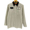 U1ST 企業ロゴ L/S ストライプ ワークシャツ メンズ import:S