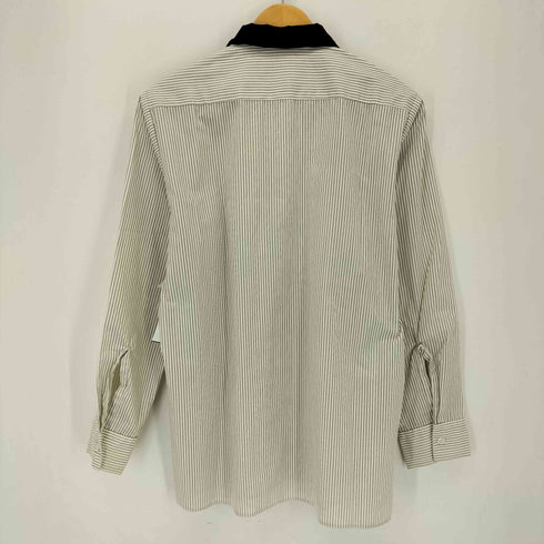 U1ST 企業ロゴ L/S ストライプ ワークシャツ メンズ import:S