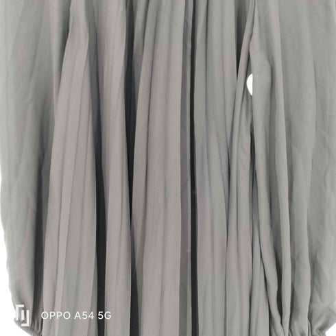 ザラ ZARA プリーツワンピース ラグラン フリル マキシ丈 ブラック レディース import:S
