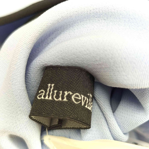 アルアバイル allureville ノーカラー ロングスリーブ ドレープ ブラウス レディース 2