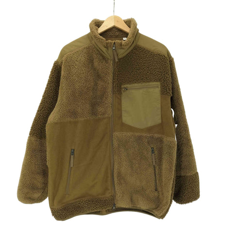 ユニクロ UNIQLO Engineered Garments コラボ ボアフリースコンビネーションジャケット フリース ボア ダブルジップ メンズ JPN:XL