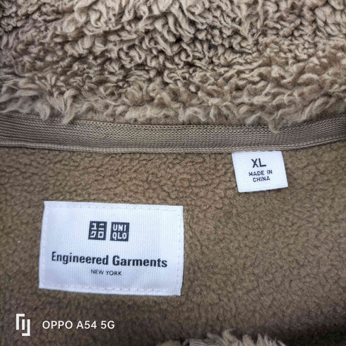 ユニクロ UNIQLO Engineered Garments コラボ ボアフリースコンビネーションジャケット フリース ボア ダブルジップ メンズ JPN:XL