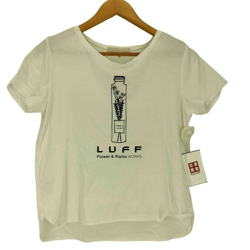 ジユウク 自由区 LUFF 花プリント ラインストーン クルーネックTシャツ レディース JPN:38
