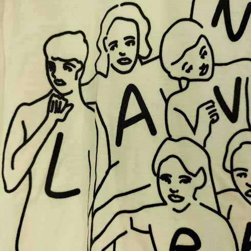 ランバンオンブルー LANVIN en Bleu ロゴ デザインプリント クルーネックTシャツ レディース JPN:38