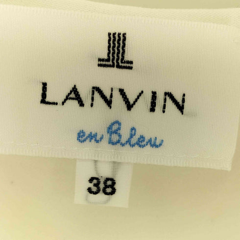 ランバンオンブルー LANVIN en Bleu ロゴ デザインプリント クルーネックTシャツ レディース JPN:38
