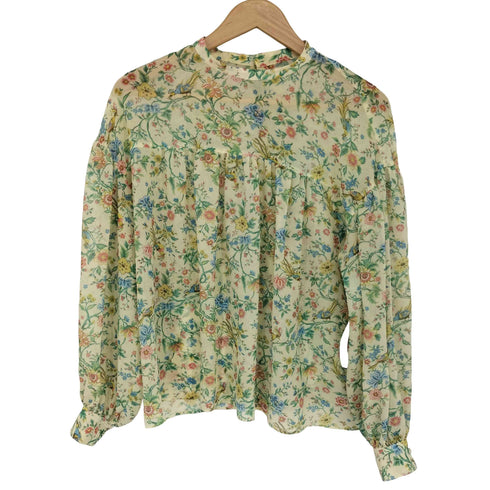 ザシンゾーン THE Shinzone Print Smock Blouse レディース F