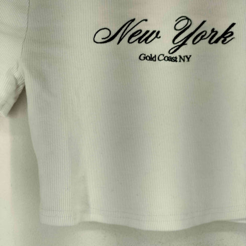 ザラ ZARA クロップド ミニTシャツ レディース import:M