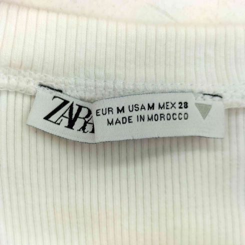 ザラ ZARA クロップド ミニTシャツ レディース import:M