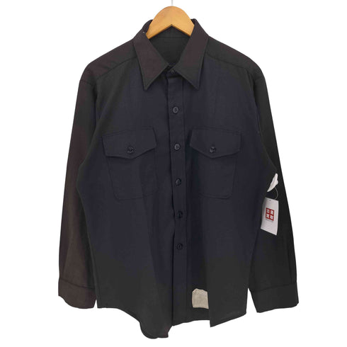 ユーエスネイビー U.S.NAVY CPO Shirts ポリエステルレーヨン アンカーボタン ダブル フラップポケット CPOシャツ メンズ