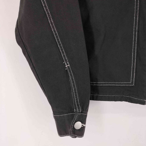 ザラ ZARA コントラスト トップステッチ ジャケット メンズ import:M