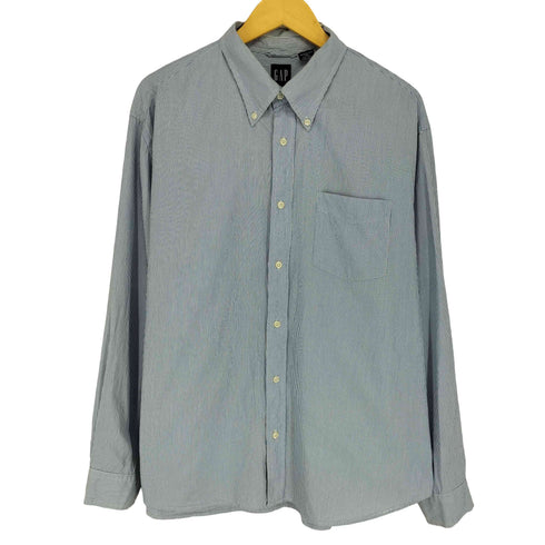 ギャップ Gap 90-00s OLD ボタンダウン ストライプ L/Sシャツ メンズ XL