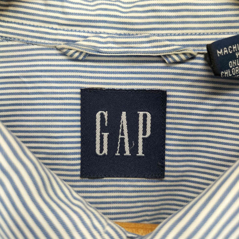ギャップ Gap 90-00s OLD ボタンダウン ストライプ L/Sシャツ メンズ XL