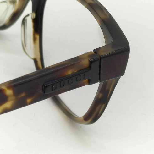 グッチ GUCCI レオパード ウェリントン型 伊達メガネ メンズ 53□15-140