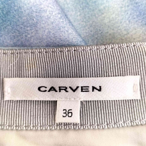 カルヴェン CARVEN マーブル起毛 ミディアムスカート レディース 36