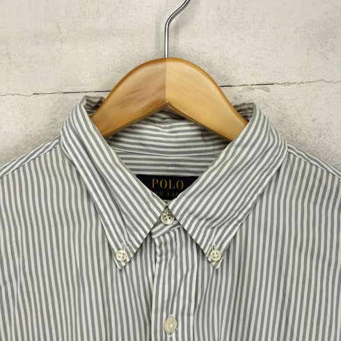 ポロラルフローレン POLO RALPH LAUREN ストライプ柄 ロングスリーブ レギュラー カラーシャツ メンズ L