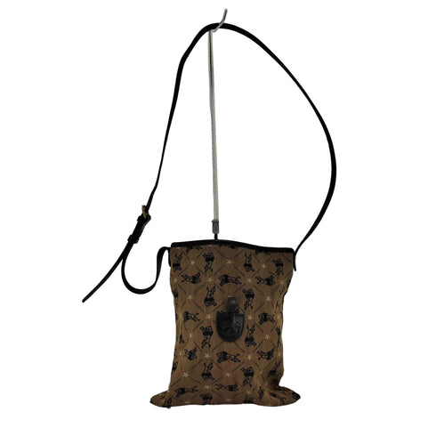 イルビゾンテ IL BISONTE イタリア製 Monogram Canvas Shoulder Bag モノグラム キャンバス ショルダーバッグ メンズ