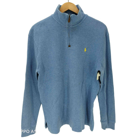 ポロバイラルフローレン Polo by RALPH LAUREN ハーフジップコットンセーター メンズ M