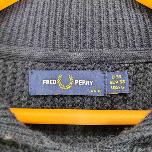 フレッドペリー FRED PERRY 別注 カラー カーディガン レディース 38