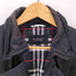 バーバリーブラックレーベル BURBERRY BLACK LABEL Balmacaan Coat 裏地ノバチェック ガンフラップ付き ブラック ダブル バルマカーン ステンカラー コート メンズ import:L