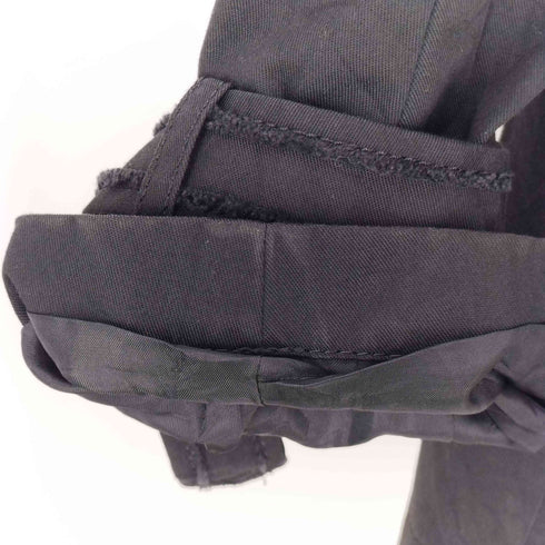 バーバリーブラックレーベル BURBERRY BLACK LABEL Balmacaan Coat 裏地ノバチェック ガンフラップ付き ブラック ダブル バルマカーン ステンカラー コート メンズ import:L