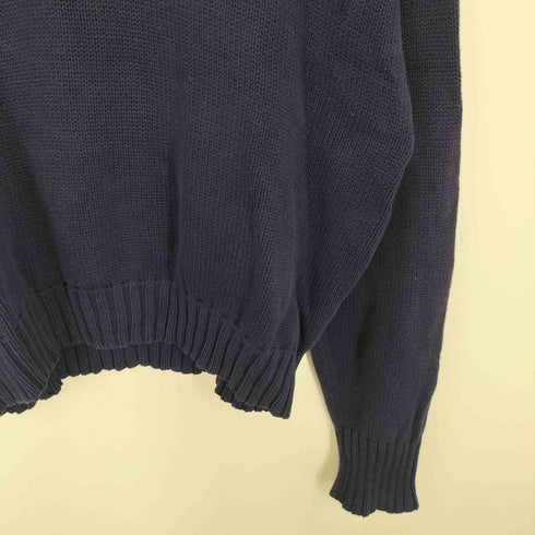 ポロバイラルフローレン Polo by RALPH LAUREN 90S ポニー刺繍 ローゲージ リブ編み コットン ニット セーター メンズ import:XL