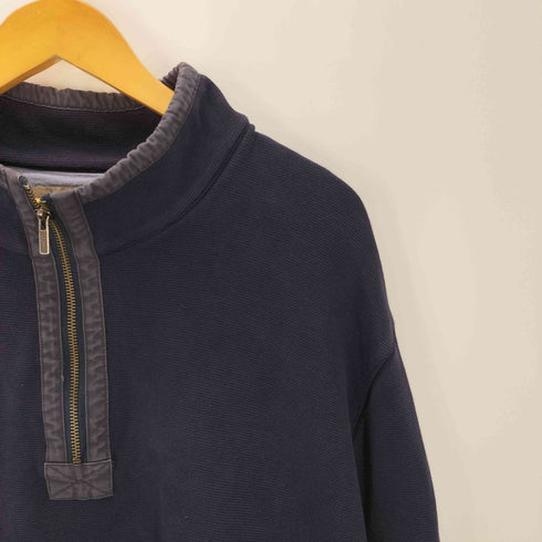 エルエルビーン L.L.Bean 90S ワッフル サーマル 生地 ヘビーウェイト ハーフジップ スウェット トレーナー メンズ XXL