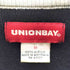 UNIONBAY 90-00S OLD アーム クロス ライン バイカラー スイッチング ハーフジップ アクリル リブ ニット セーター Y2K メンズ import:M