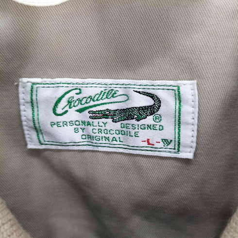クロコダイル crocodile ロゴ刺繍 スウィングトップ メンズ L