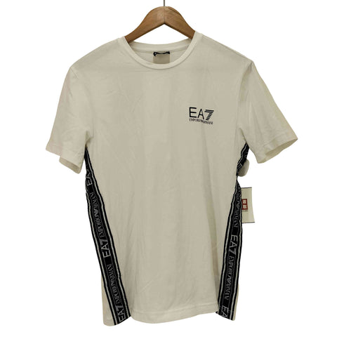 エンポリオアルマーニイーエーセブン EMPORIO ARMANI EA7 サイドテープ ロゴ S/S クルーネック Tシャツ メンズ import:M