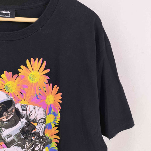ステューシー Stussy 宇宙飛行士 フラワー プリント Astronaut Tee メンズ L