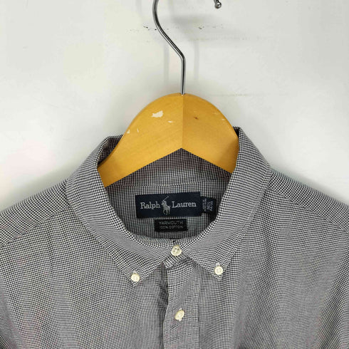 ラルフローレン RALPH LAUREN YARMOUTH 千鳥格子 ボタンダウン コットン シャツ メンズ 16 1/2